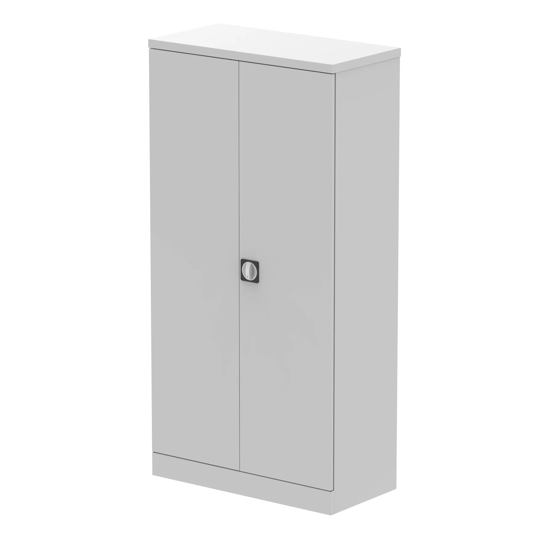 Qube Stationery 2-Door Cupboard With Shelves - 2 Sizes and 3 Colours Available