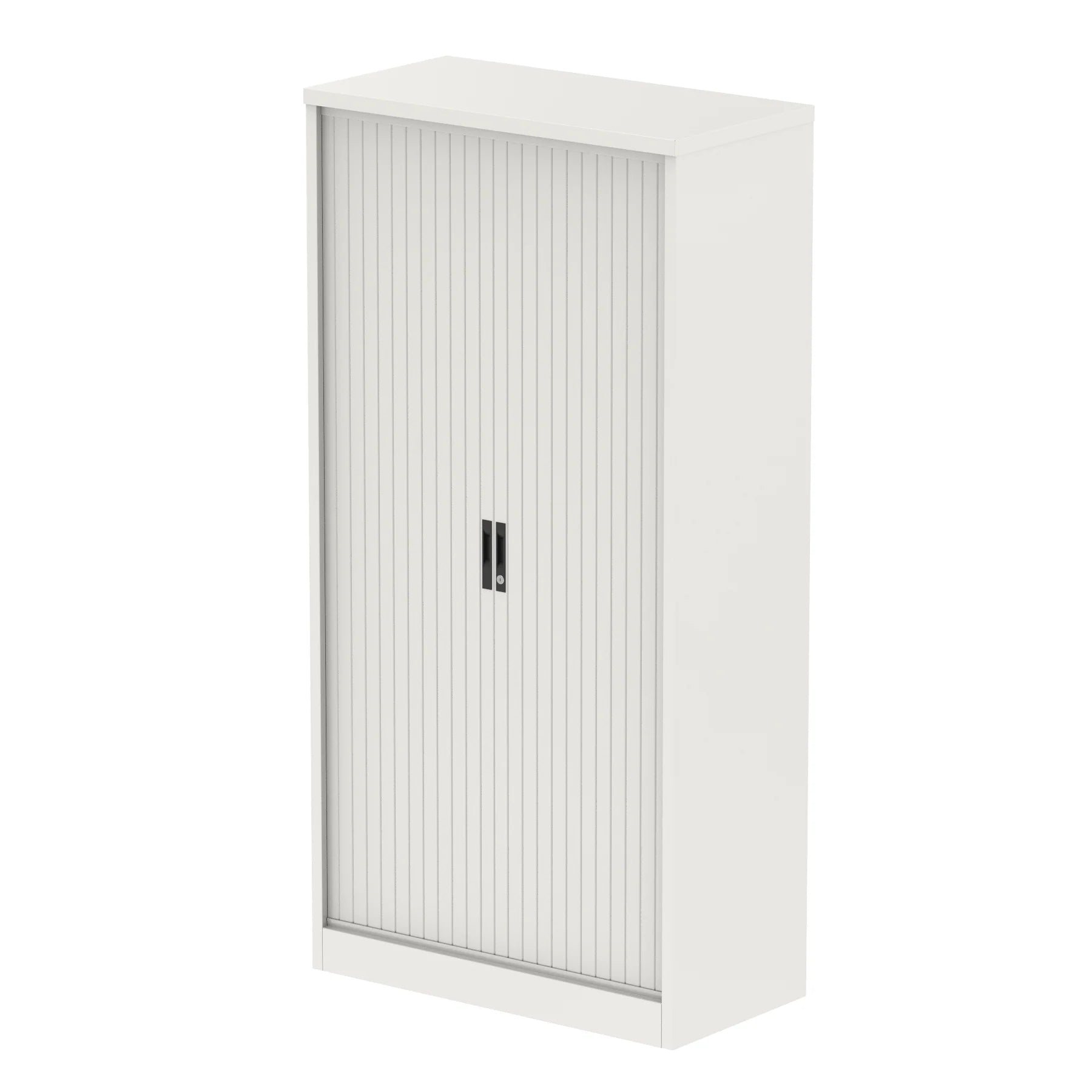 Qube Side Tambour Cupboard With Shelves - 2 Sizes and 3 Colours Available