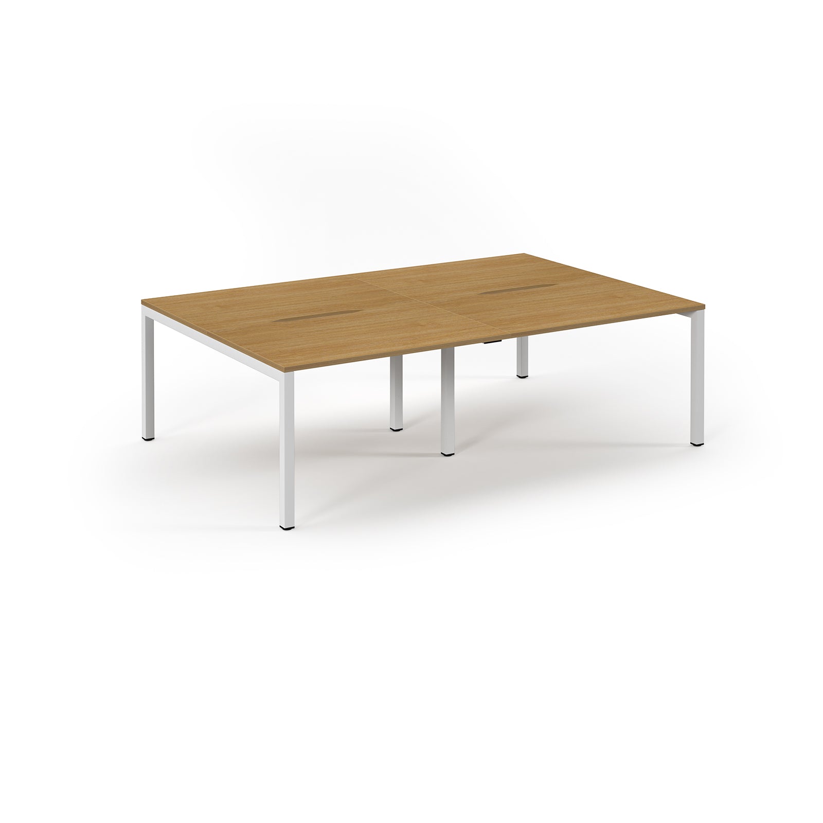 Connex 2 Double Back to Back Bench Desks - Oak