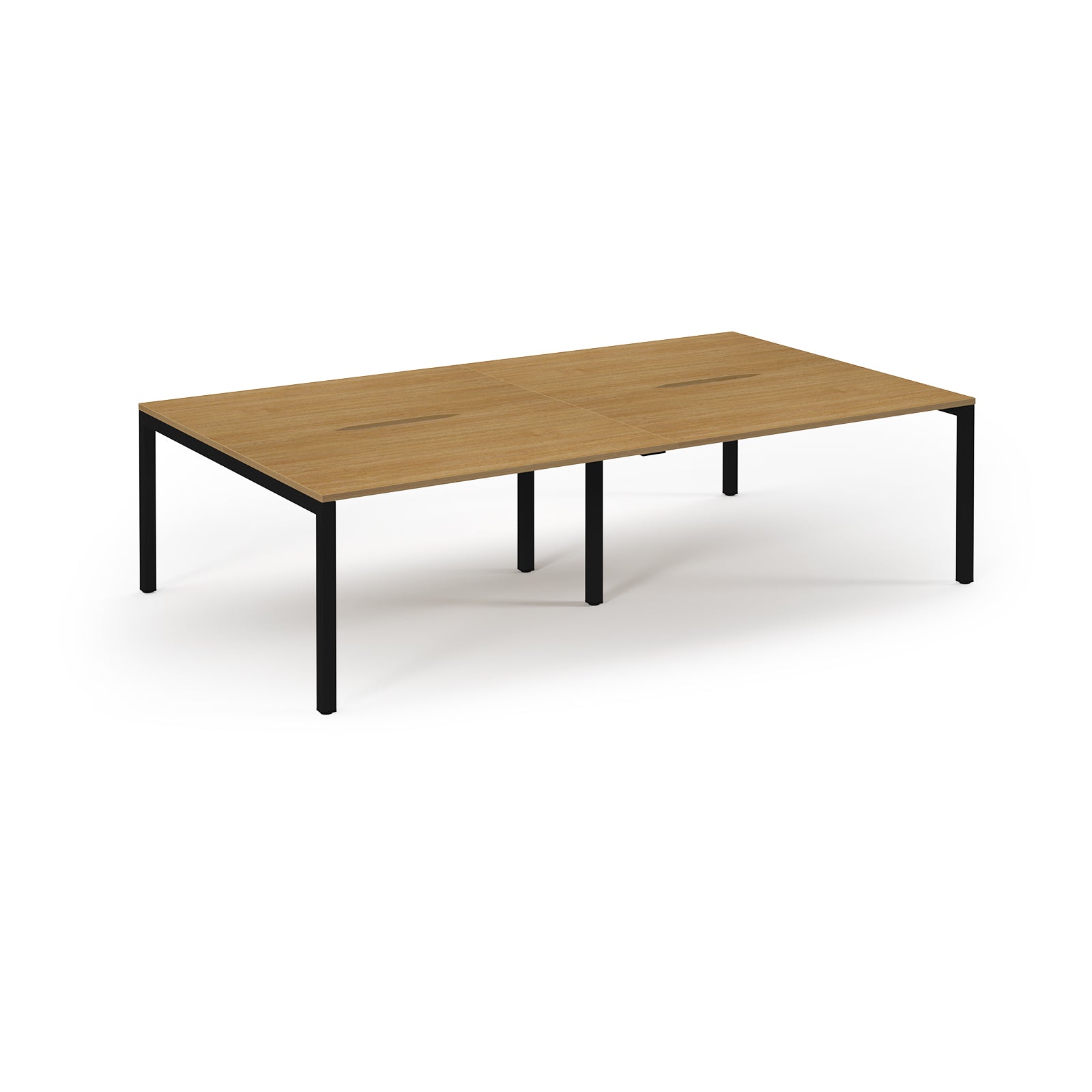 Connex 2 Double Back to Back Bench Desks - Oak
