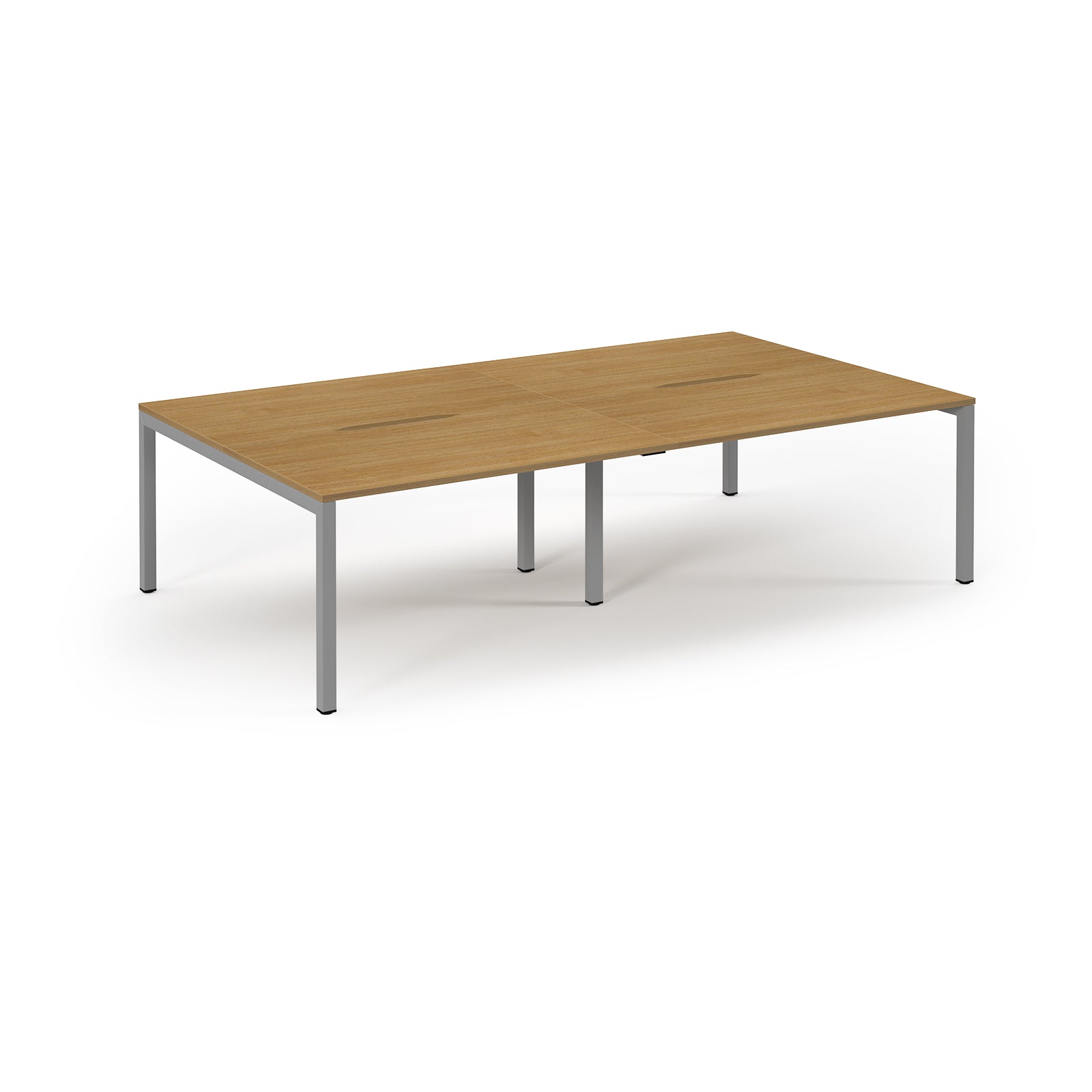 Connex 2 Double Back to Back Bench Desks - Oak