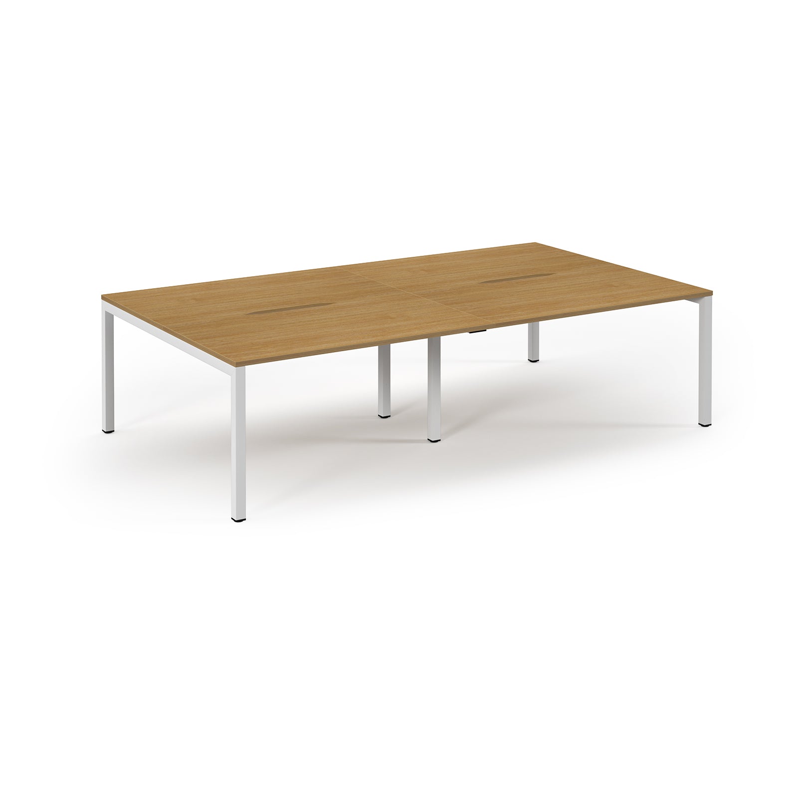 Connex 2 Double Back to Back Bench Desks - Oak