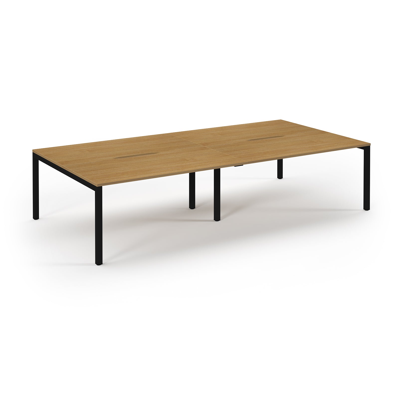 Connex 2 Double Back to Back Bench Desks - Oak
