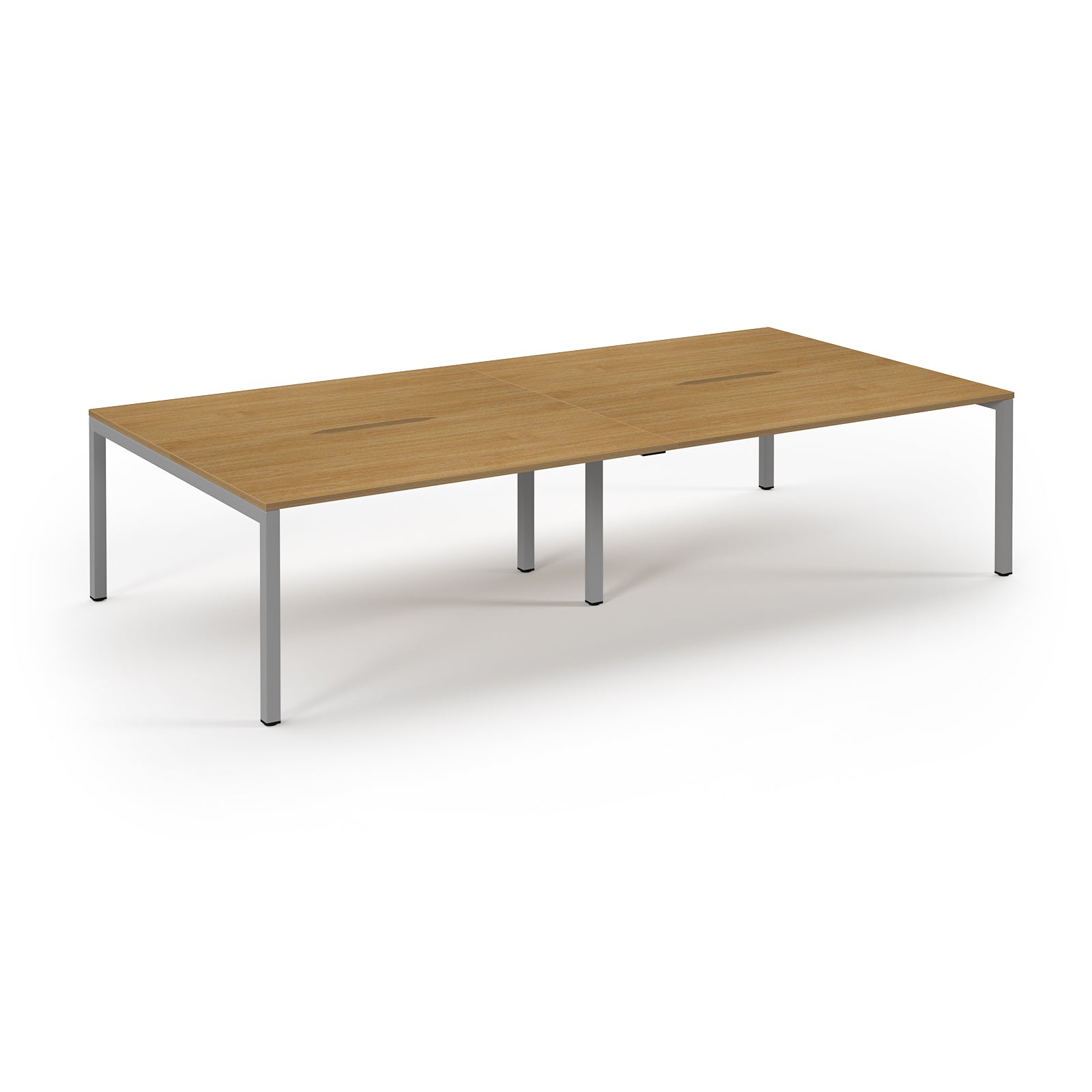 Connex 2 Double Back to Back Bench Desks - Oak