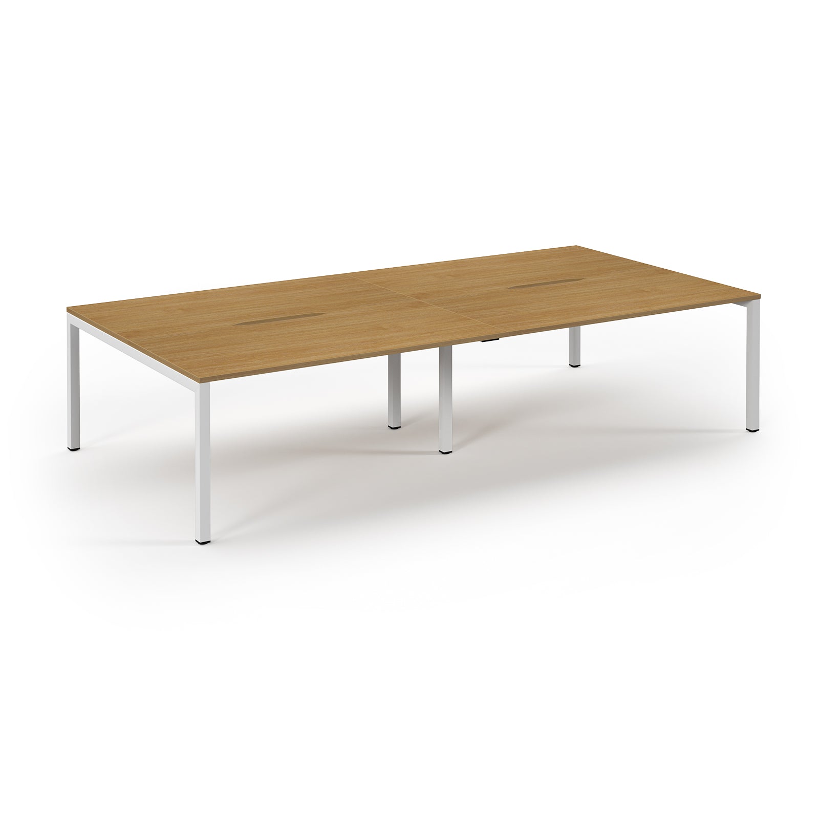 Connex 2 Double Back to Back Bench Desks - Oak
