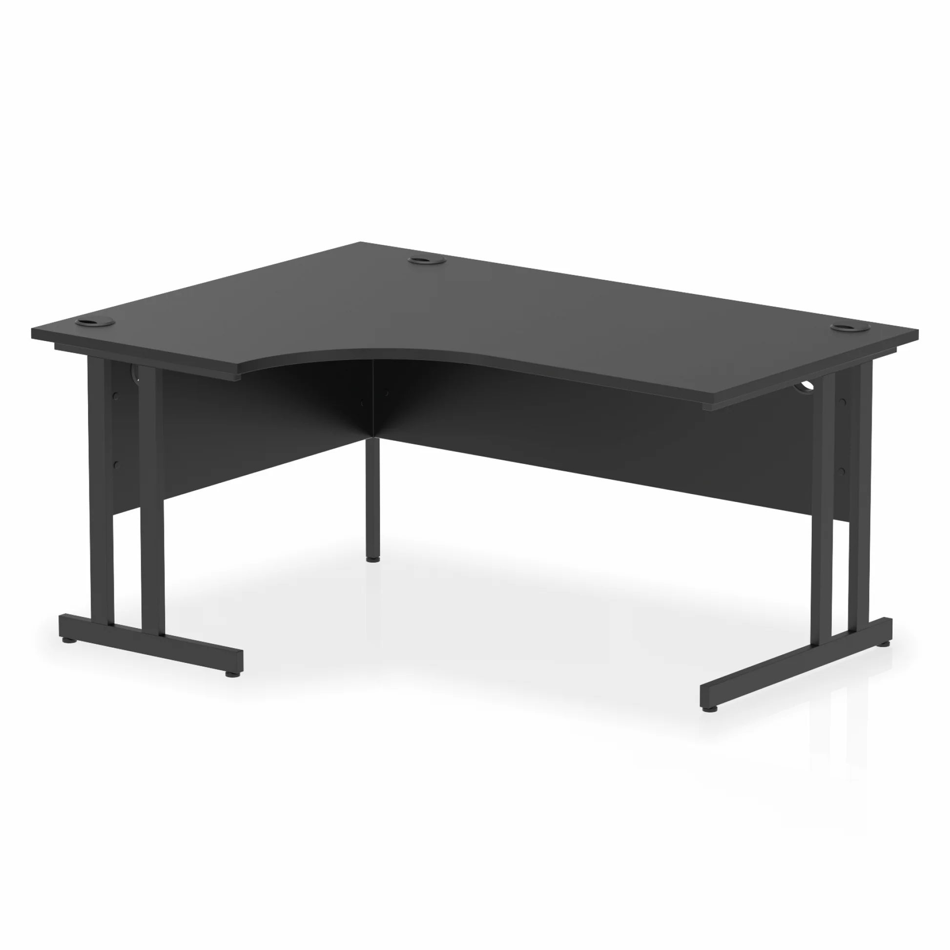 Impulse Crescent Desk Cantilever Leg in Black DY