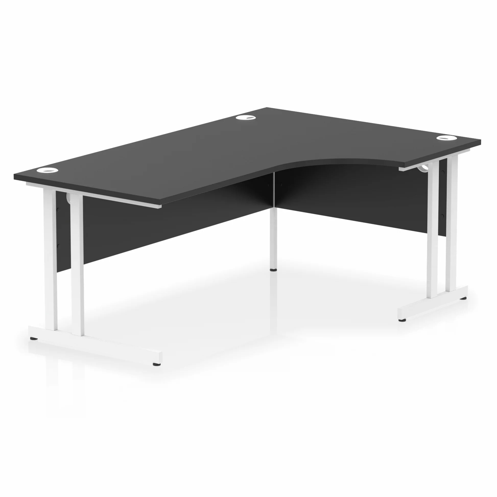 Impulse Crescent Desk Cantilever Leg in Black DY