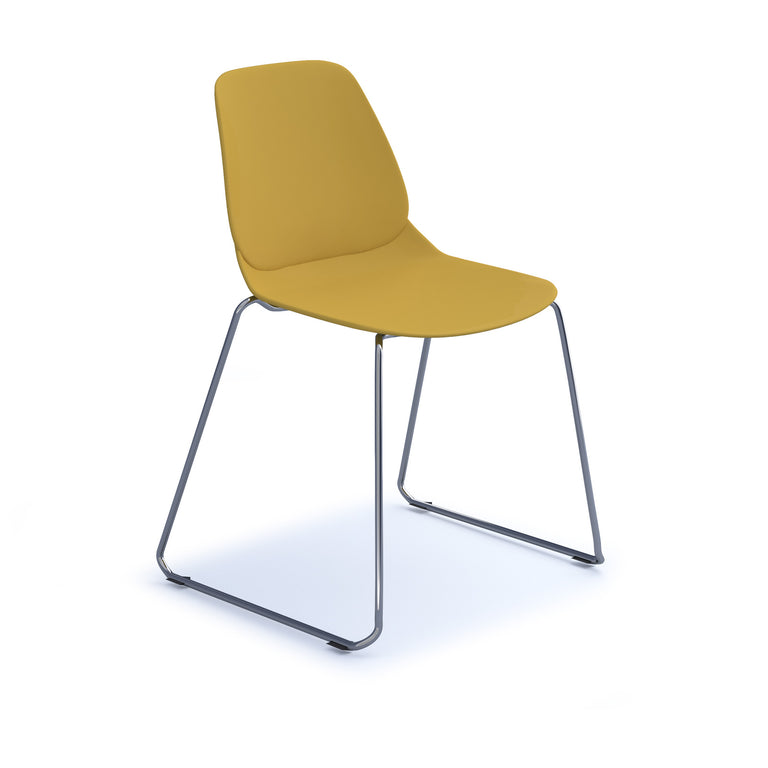 Strut Multi-Purpose Chair with Chrome Sled Frame DM