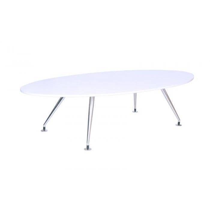 white oval meeting table 