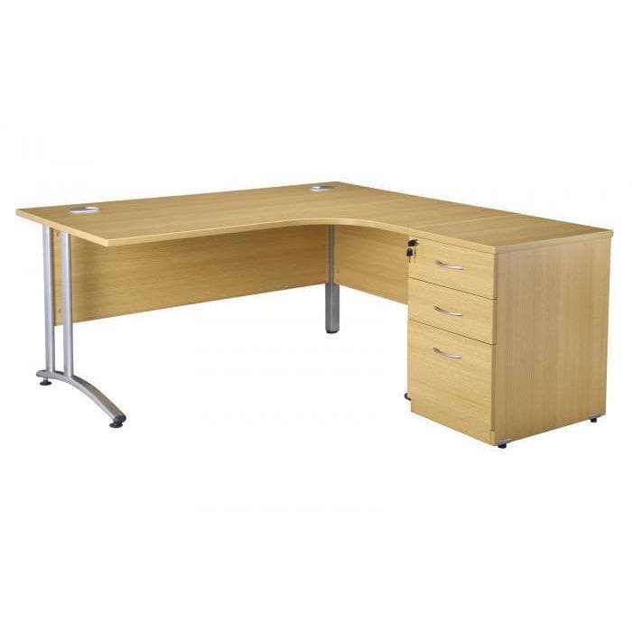 right hand endurance radial curved desk