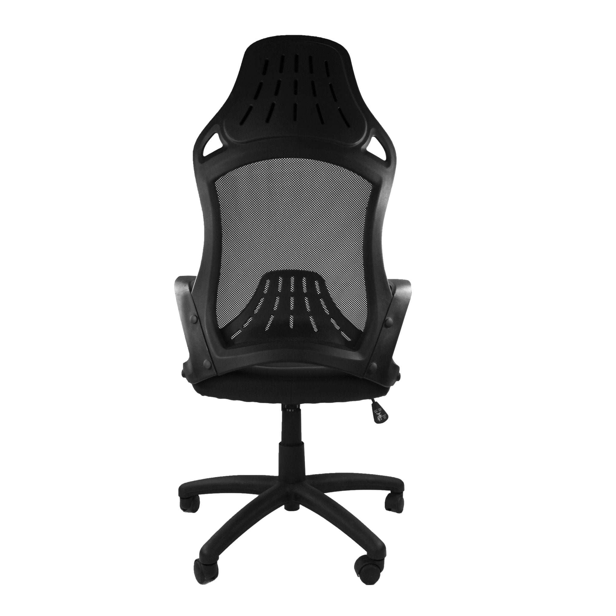 Racer Slim High Back Designer Mesh Armchair - Black ET
