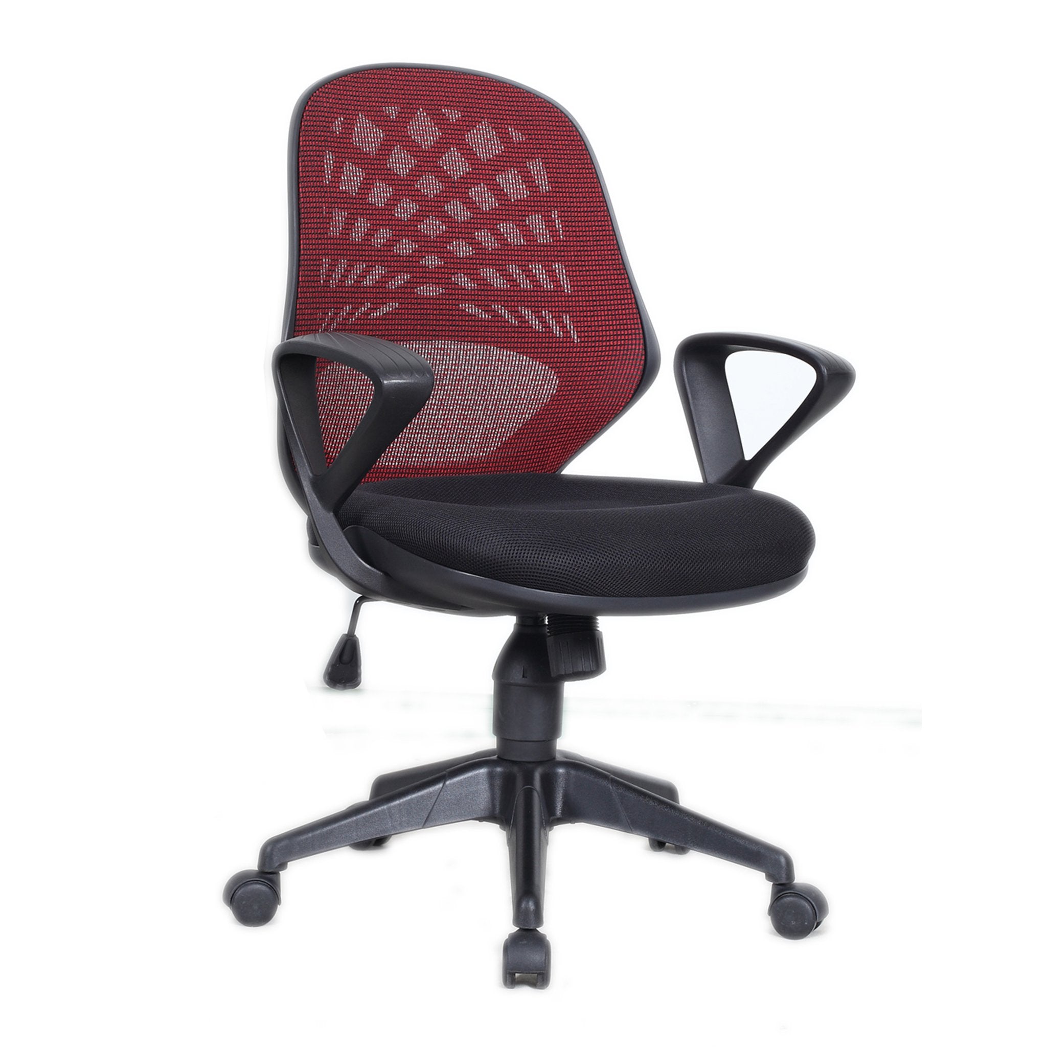 Mars Mesh Back Operator Armchair with Fluted Black Nylon Base ET