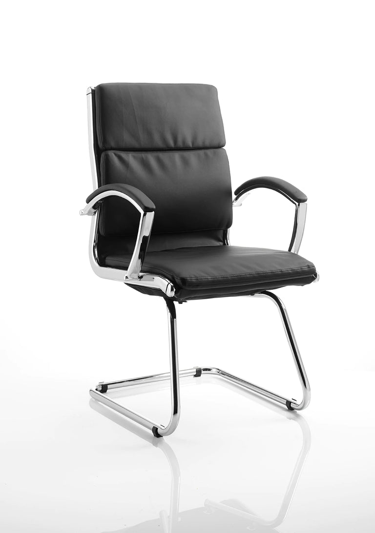 black cantilever office meeting chair 