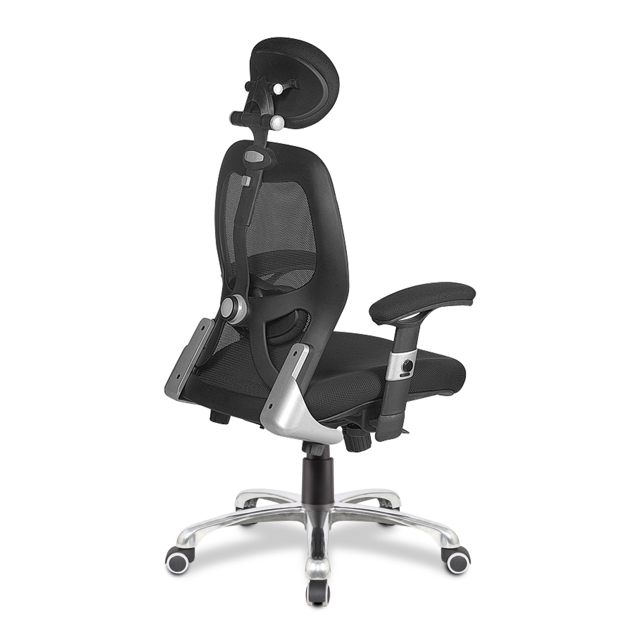 Rocket Ergonomic Luxury High Back Executive Mesh Chair with Chrome Base Certified for 24 Hour Use - Black ET
