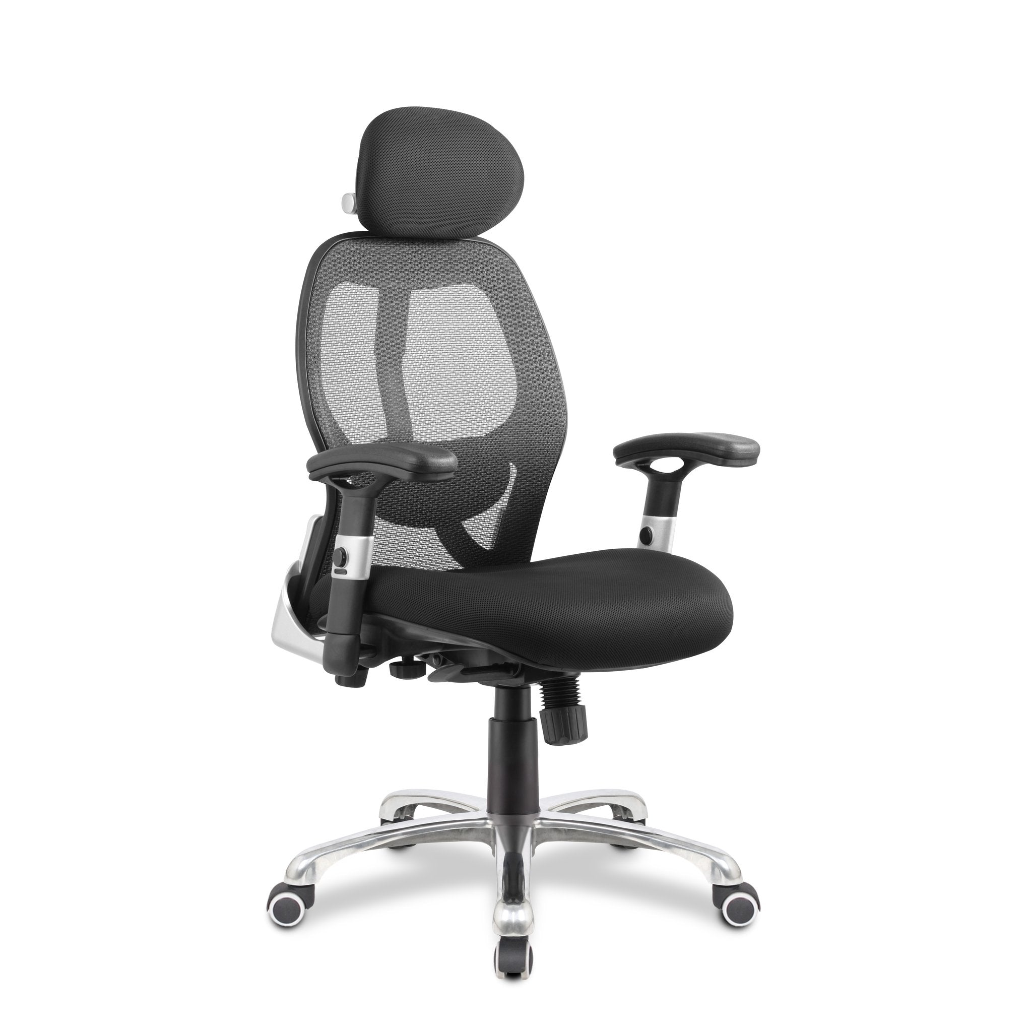 Rocket Ergonomic Luxury High Back Executive Mesh Chair with Chrome Base Certified for 24 Hour Use - Black ET