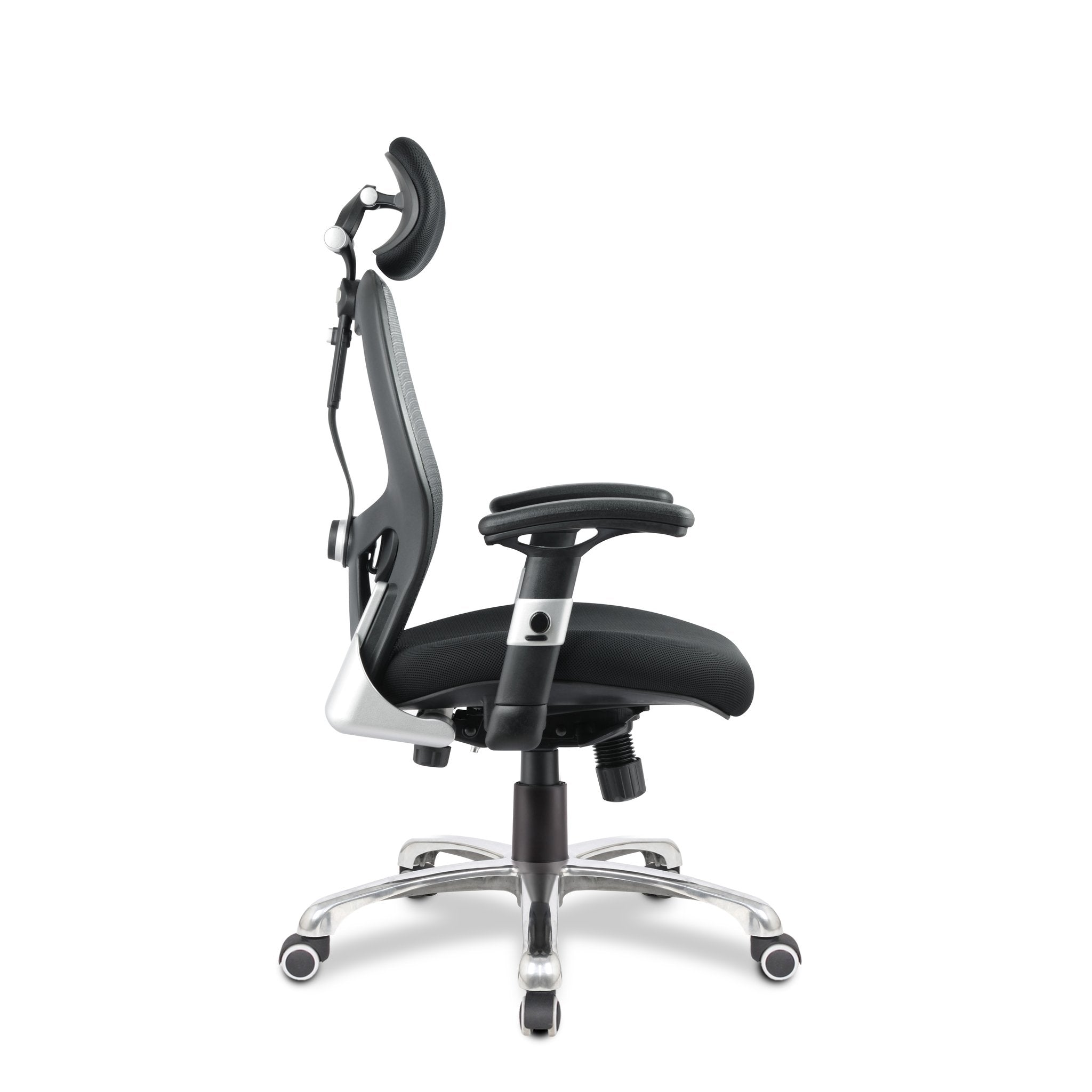 Rocket Ergonomic Luxury High Back Executive Mesh Chair with Chrome Base Certified for 24 Hour Use - Black ET