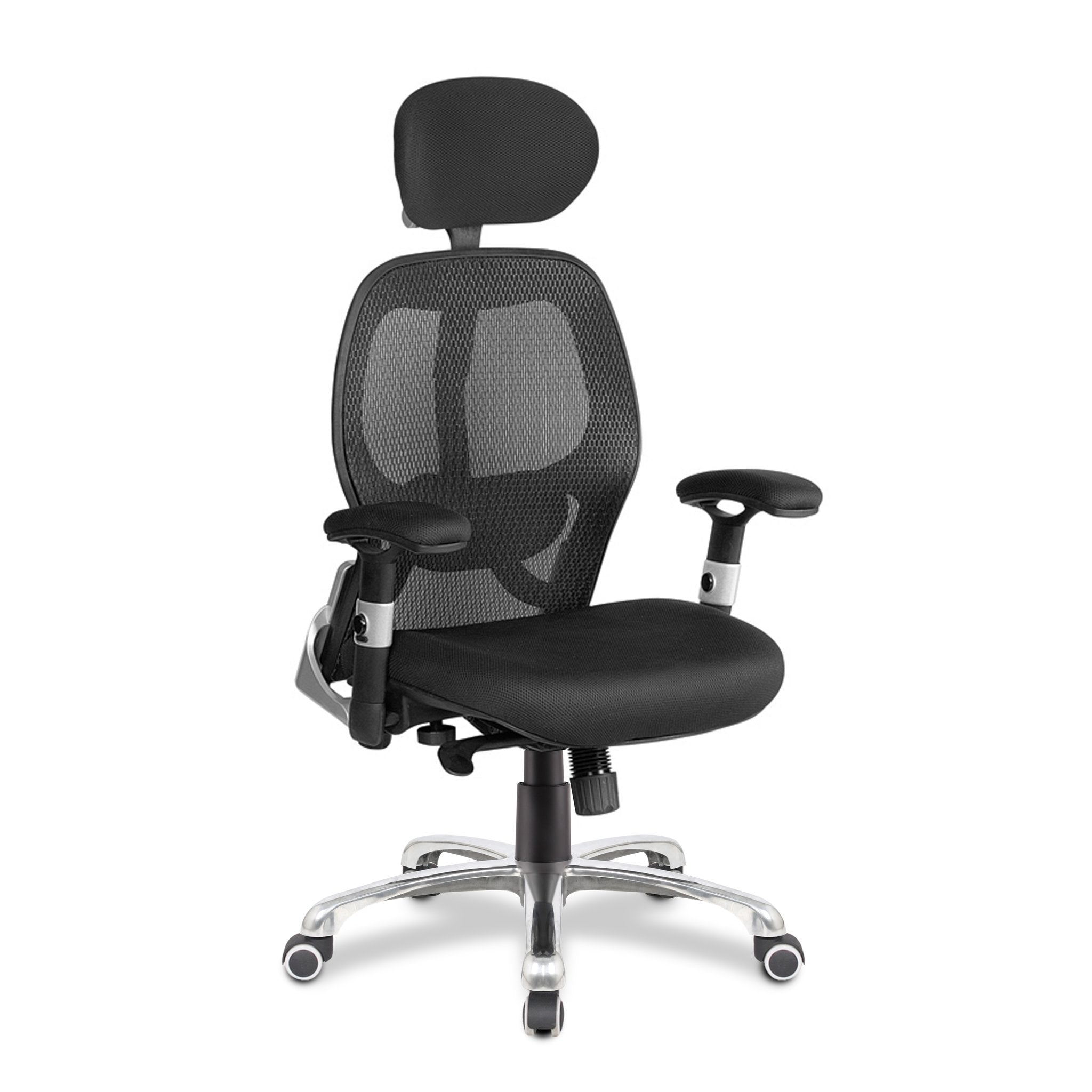 Rocket Ergonomic Luxury High Back Executive Mesh Chair with Chrome Base Certified for 24 Hour Use - Black ET