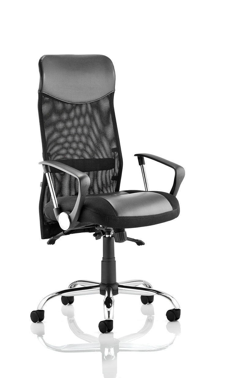mesh high back ergonomic executive office chair front right