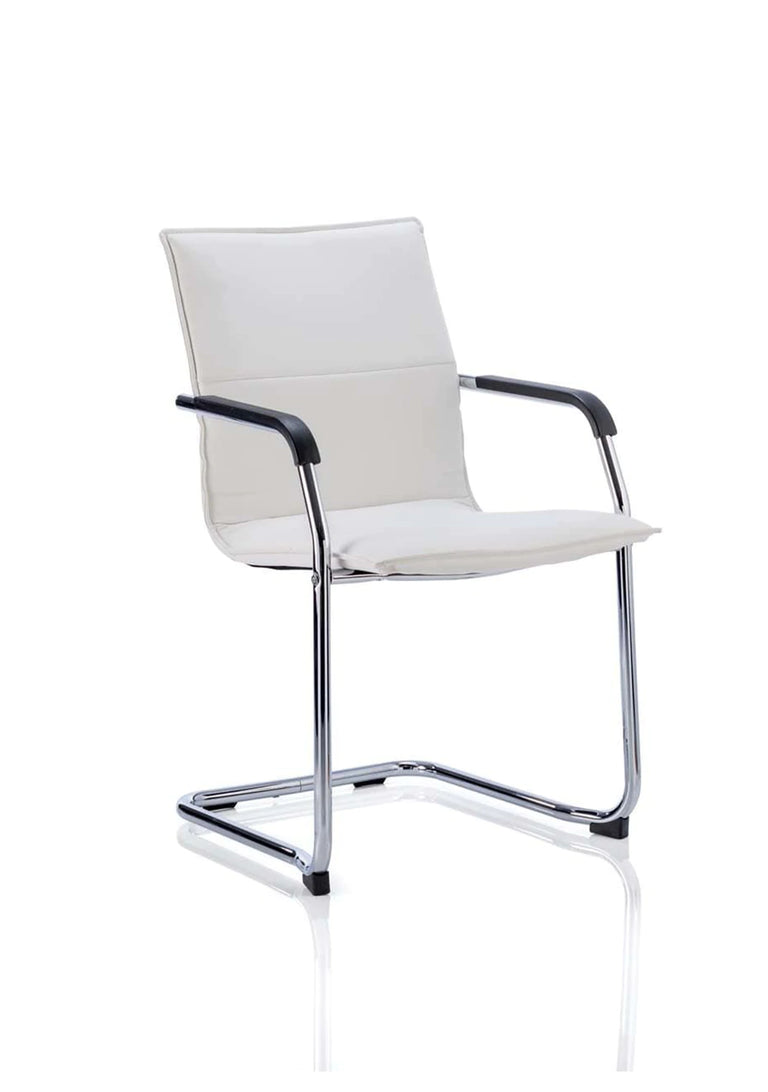 white leather office meeting chair