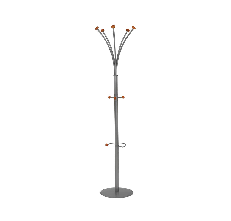 Classic Silver Steel Office Coat Stand DY